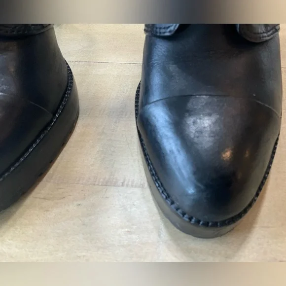 Diesel Black Lace-Up Women's Boots with three different zip-on cuffs - Picture 6 of 16